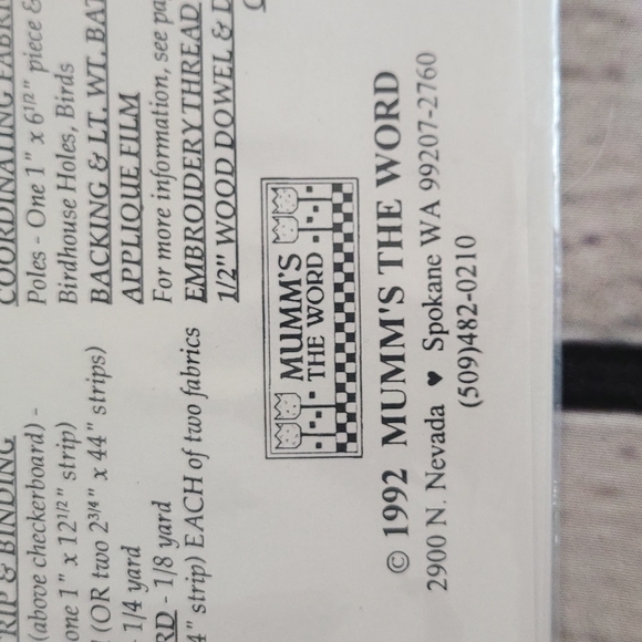 Debbie Mumm "For the Birds" Wallhanging Quilt Patterns - Picture 8 of 11